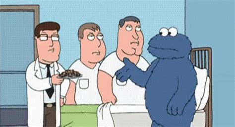 cookie monster family guy gif